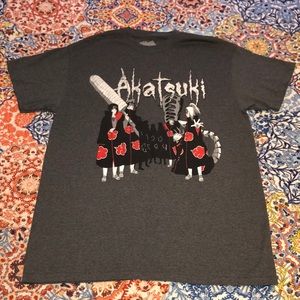 Naruto Akatsuki gray Tshirt, size Medium
